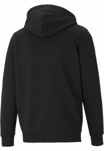 Męska rozpinana bluza z kapturem i logo Essentials PUMA Black