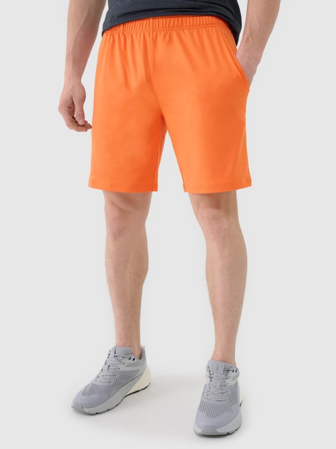 4F Spodenki treningowe szybkoschnące męskie - pomarańczowe XL