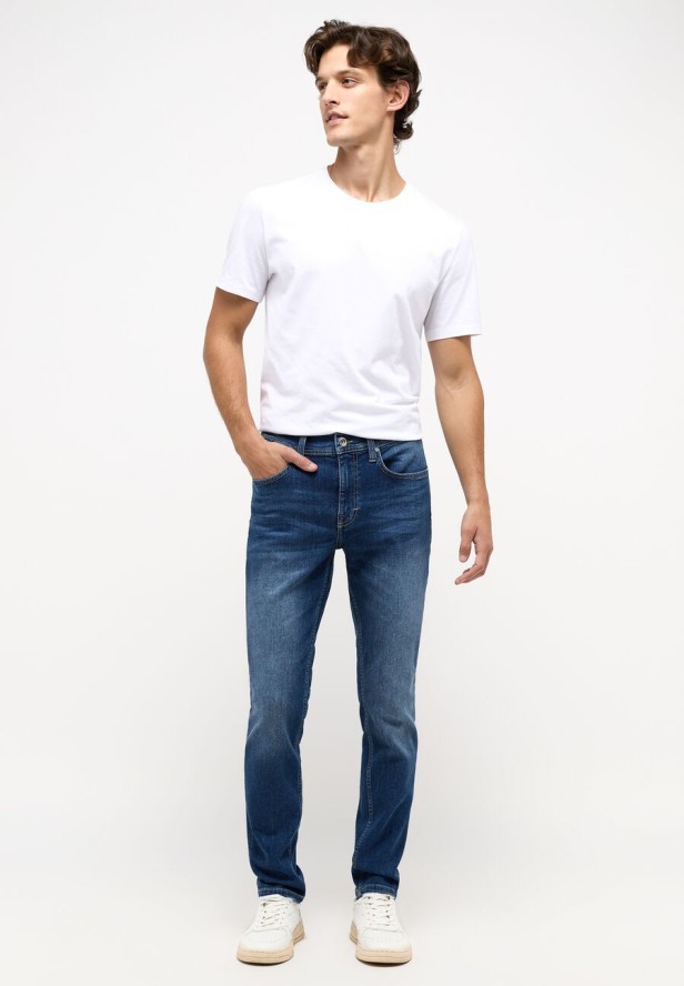Męskie Spodnie Jeansowe MUSTANG Orlando Slim Denim Blue 1013708 5000 783