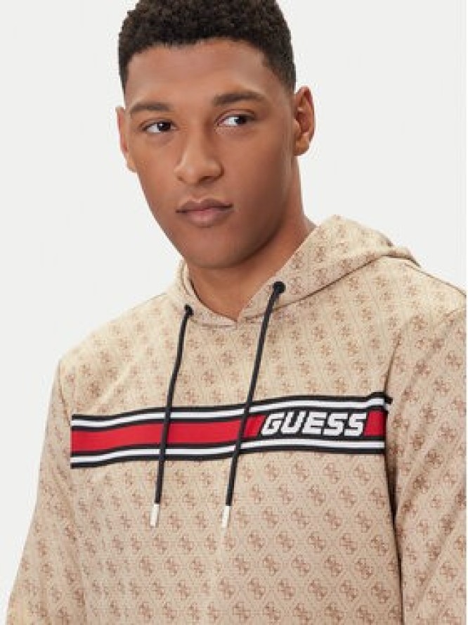Guess Bluza Z4BQ30 K7122 Beżowy Regular Fit