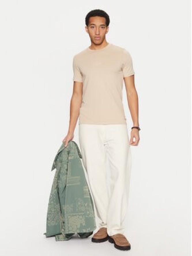 Guess T-Shirt M2YI72 I3Z14 Beżowy Regular Fit