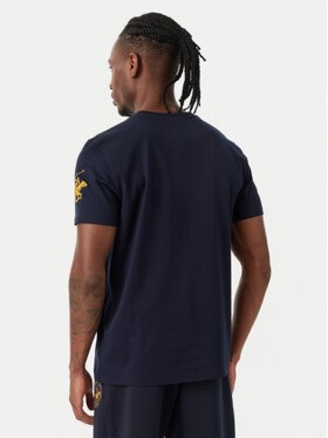 Beverly Hills Polo Club T-Shirt P-SS26M-TS1519 Granatowy Regular Fit
