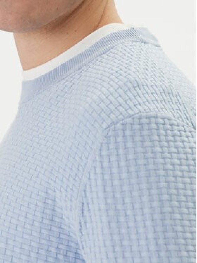 BOSS Sweter H-Imberto 50545283 Błękitny Regular Fit
