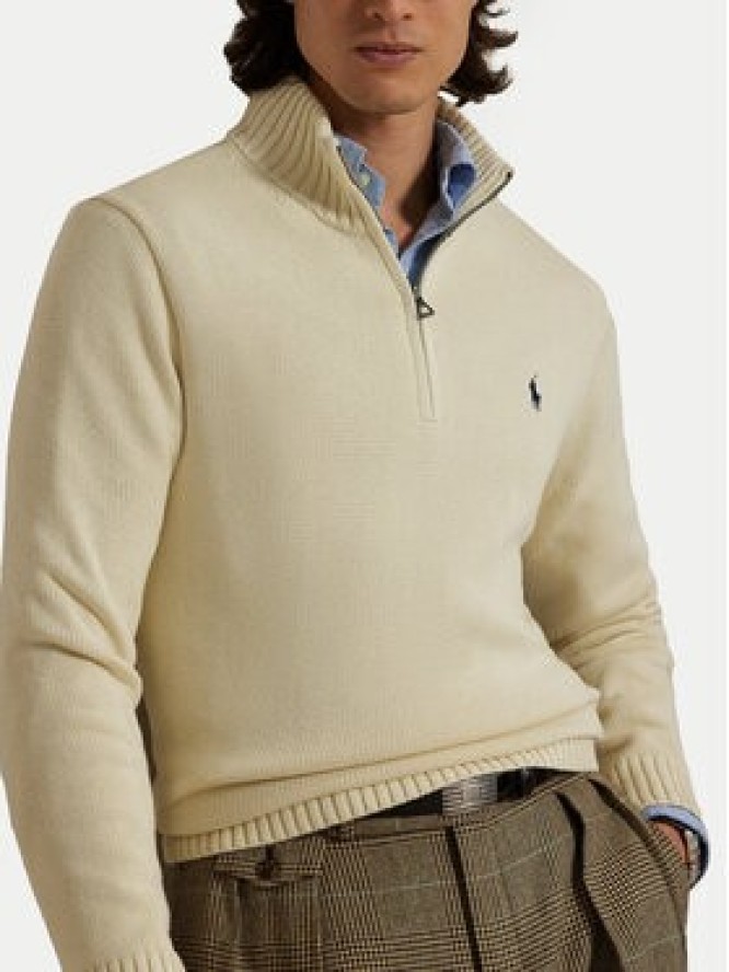 Polo Ralph Lauren Sweter 710859939503 Écru Regular Fit