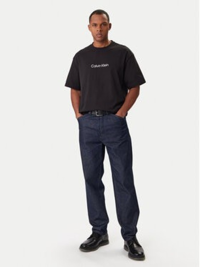 Calvin Klein T-Shirt LV040HM228 Czarny Relaxed Fit