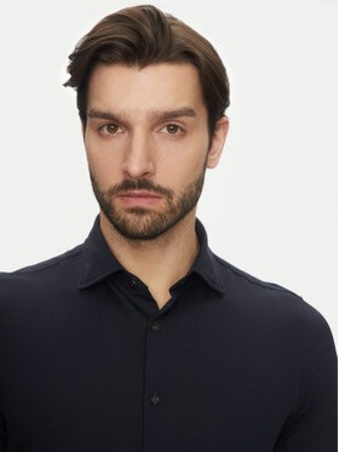 Michael Kors Koszula MD0MD91498 Granatowy Slim Fit