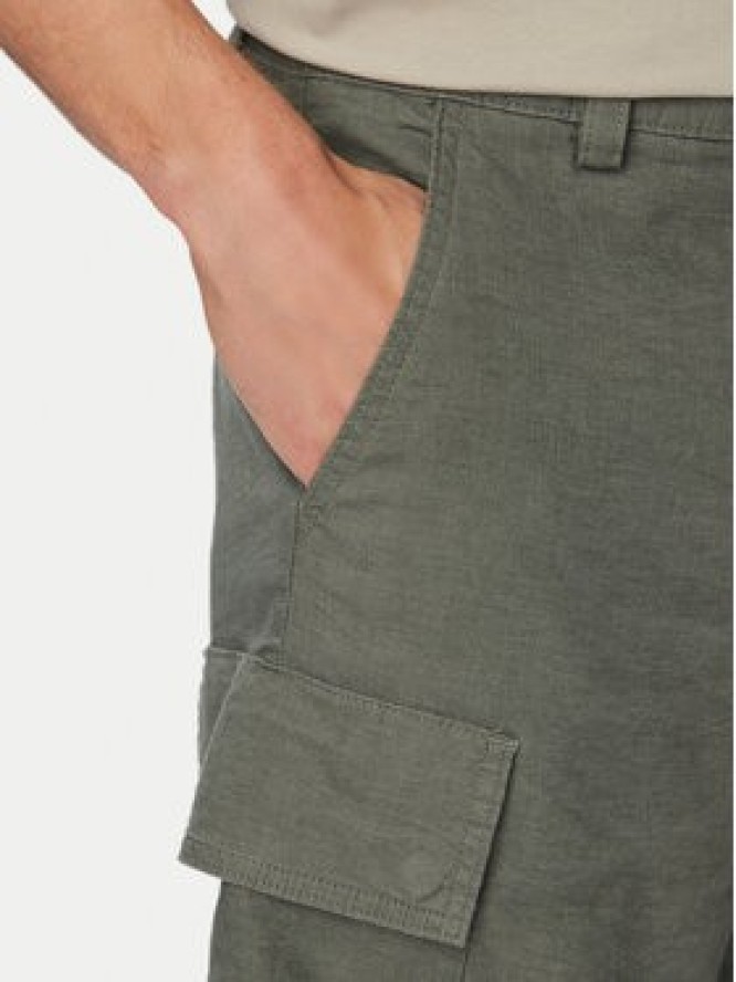 BOSS Szorty materiałowe Sisla 50559366 Szary Relaxed Fit