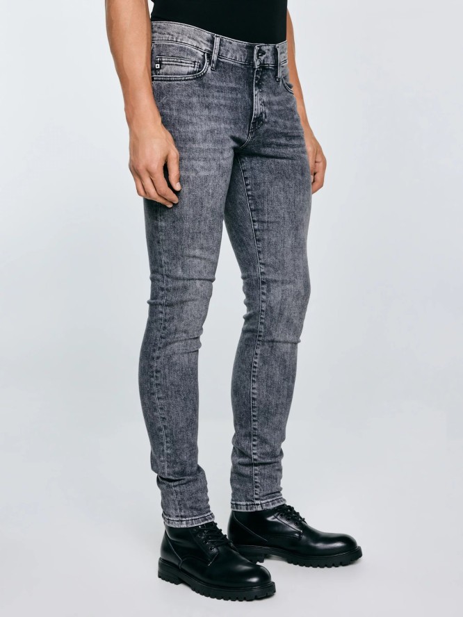 Jeansy męskie skinny szare Deric 993