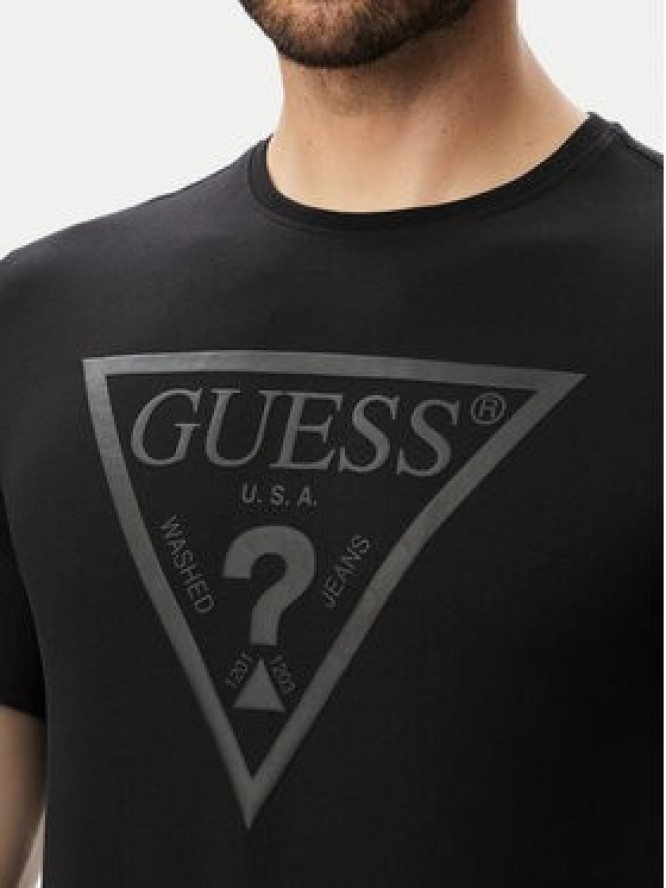 Guess T-Shirt M6YI71 K3745 Czarny Slim Fit
