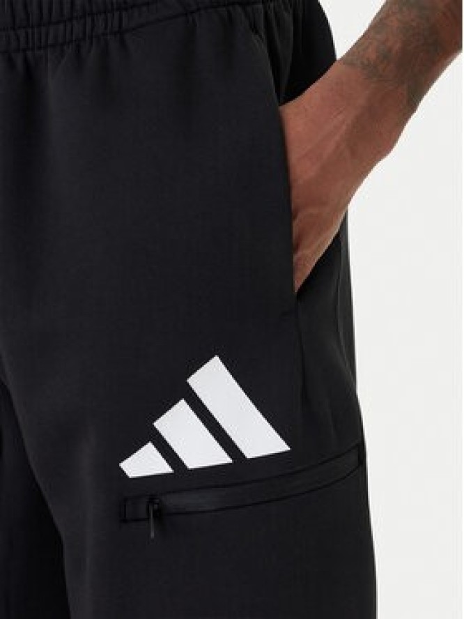 adidas Spodnie dresowe Future Icons 3 Bar JZ9399 Czarny Regular Fit