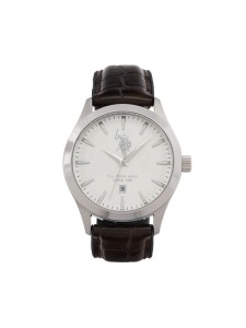 U.S. Polo Assn. Zegarek Yale USP7369WH Brązowy