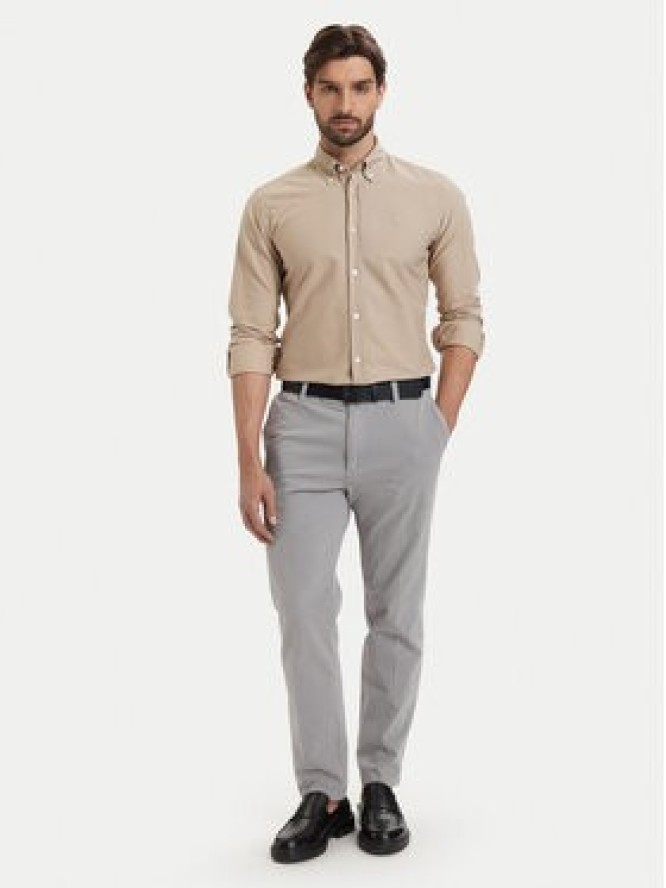BOSS Koszula H-Roan 50555920 Beżowy Slim Fit