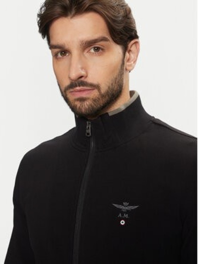 Aeronautica Militare Bluza 242TF082F459 Czarny Regular Fit