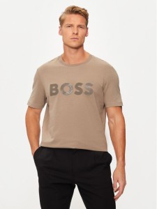 BOSS T-Shirt Mirror 2 50525087 Beżowy Regular Fit