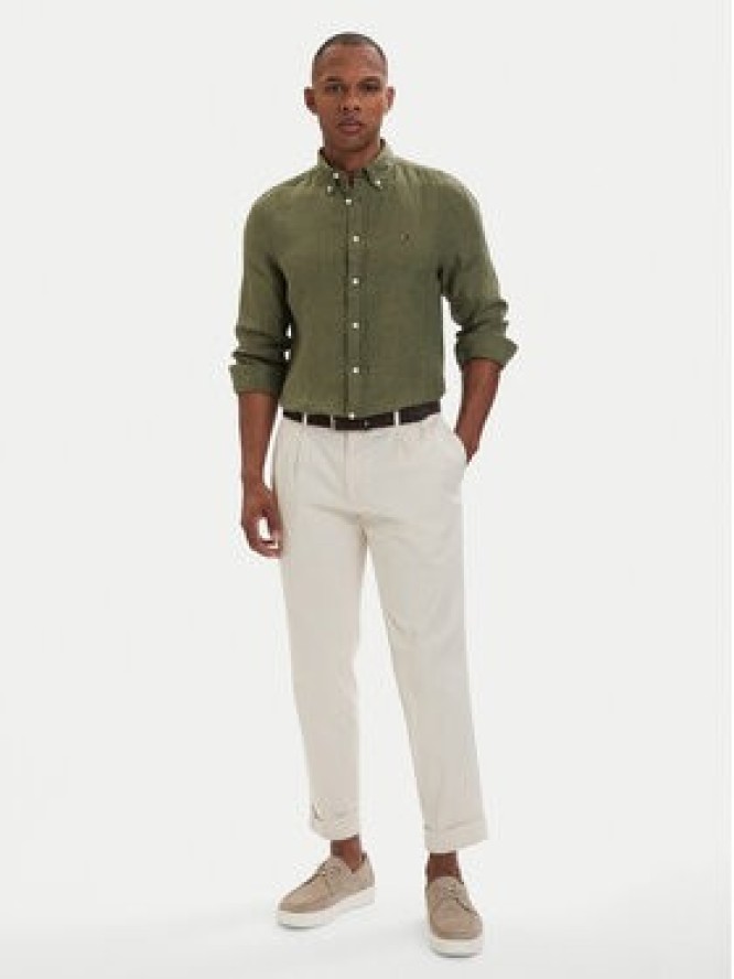 Tommy Hilfiger Koszula MW0MW41530 Zielony ciemny Regular Fit