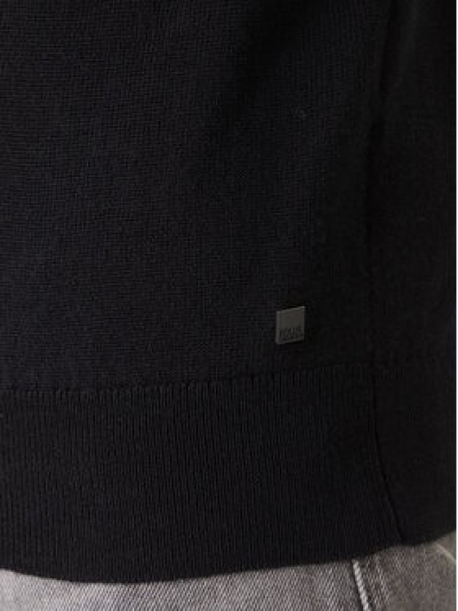 KARL LAGERFELD Sweter 655005 554399 Czarny Slim Fit