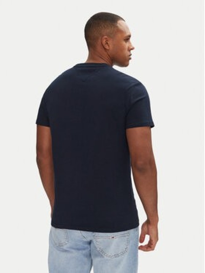 Tommy Jeans T-Shirt Signature Dna DM0DM20817 Granatowy Regular Fit