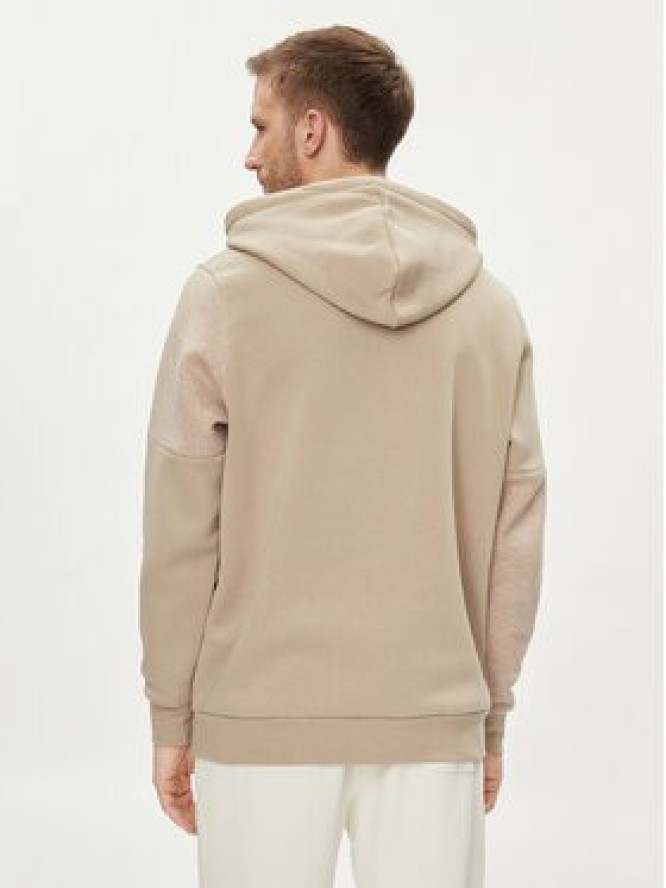 Under Armour Bluza techniczna Ua Essential Flc Blocked Hd 1383070-299 Khaki Loose Fit