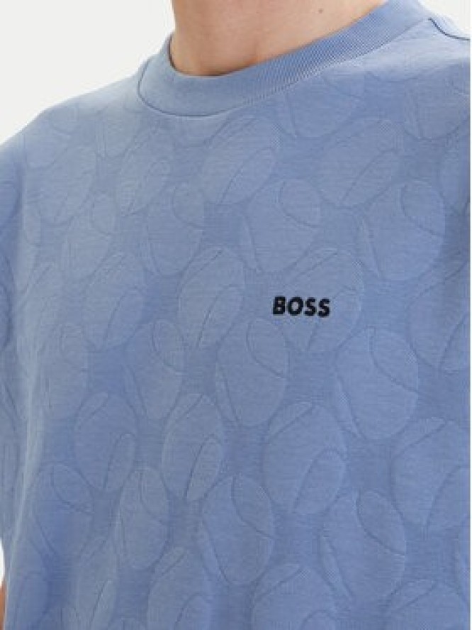 BOSS T-Shirt Member 50558867 Błękitny Relaxed Fit