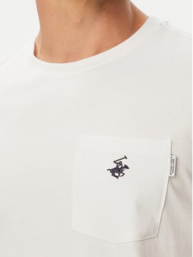 Beverly Hills Polo Club T-Shirt P-SS26M-TS414000 Biały Regular Fit