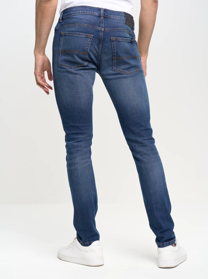 Jeansy męskie skinny niebieskie Owen 312