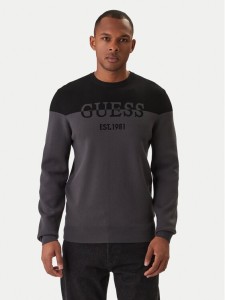 Guess Sweter M6RR20 Z4492 Szary Regular Fit