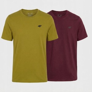 KOSZULKA MĘSKA 4F T-SHIRT LIMITOWANY KOMPLET ZESTAW 2 SZTUKI S M3948 SS26