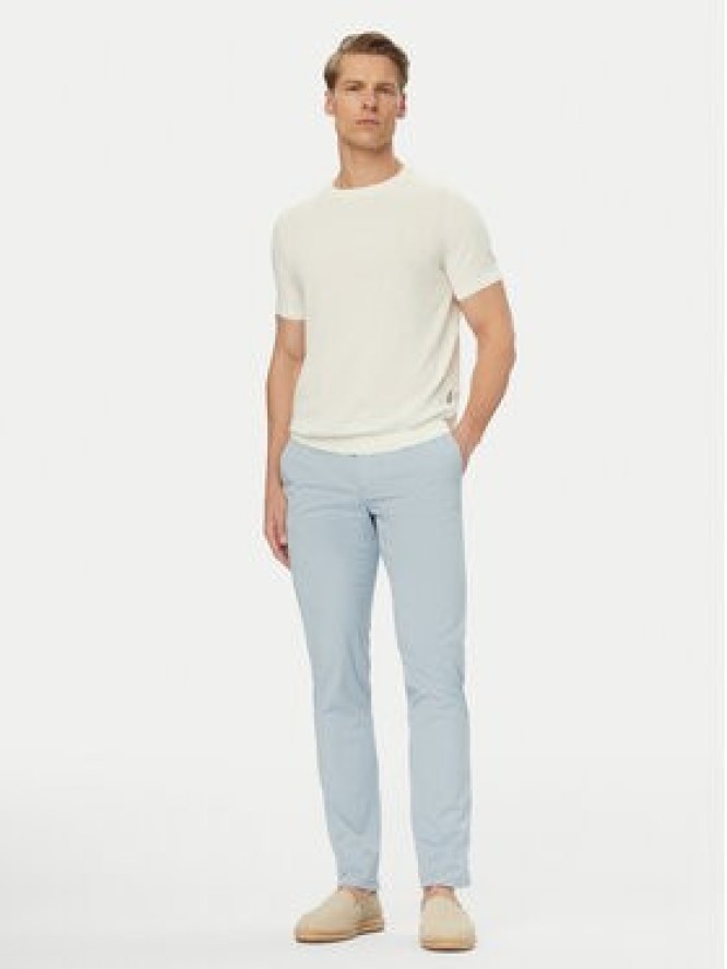 Bugatti Chinosy 4220-16301E Niebieski jasny Regular Fit