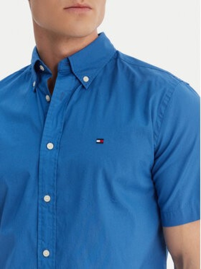 Tommy Hilfiger Koszula Flex MW0MW42630 Niebieski Regular Fit