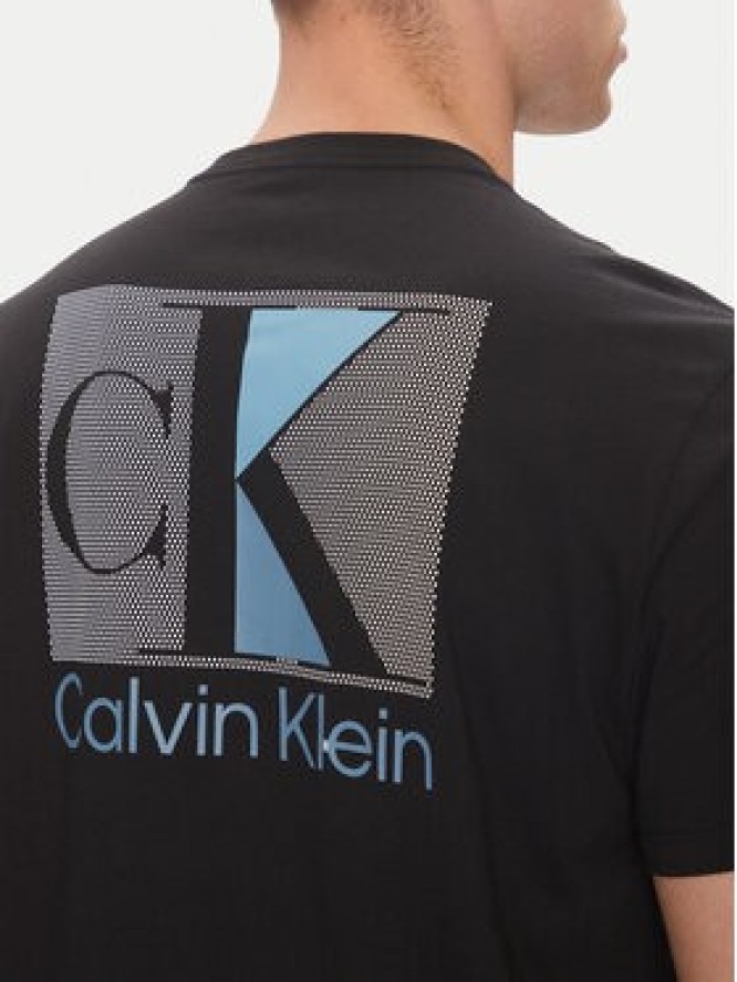 Calvin Klein T-Shirt Abstract Graphic LV04RC853G Czarny Regular Fit