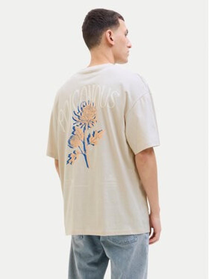 Jack & Jones T-Shirt Charge 12269384 Beżowy Relaxed Fit