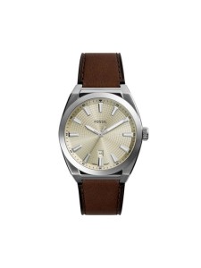 Fossil Zegarek Everett FS6071 Brązowy