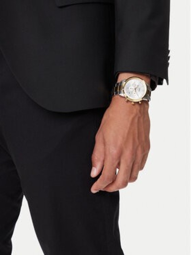 Fossil Zegarek Neutra Chronograph FS6112 Srebrny