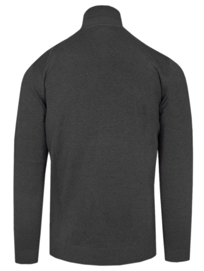 Golf Męski Bawełniany - Adriano Guinari - Ciemny Popiel