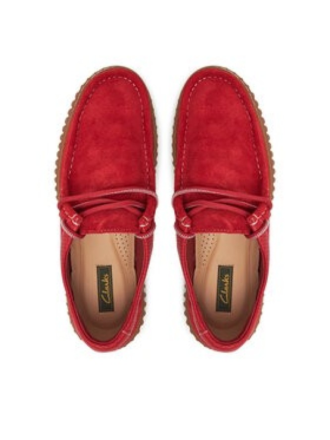 Clarks Półbuty Torhill Low 26180908 Czerwony