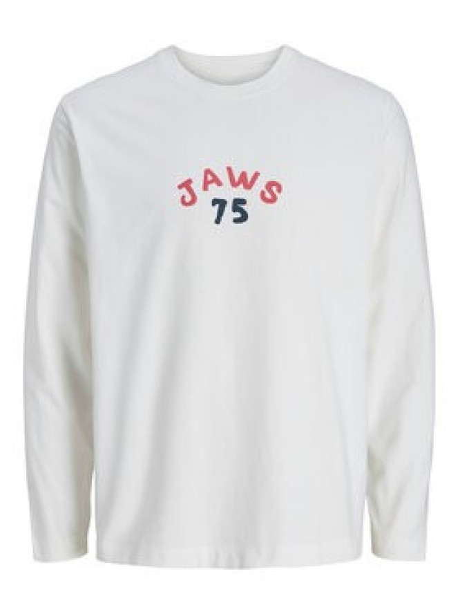 Jack & Jones Longsleeve Jaws 12286615 Biały Relaxed Fit