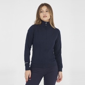 Mężczyzna Bieganie Bluza z Kapturem i Zamkiem Kluczowe Cechy Niebieski