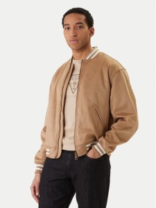 Guess Jeans Kurtka bomber M6RL0J WJ842 Beżowy Regular Fit