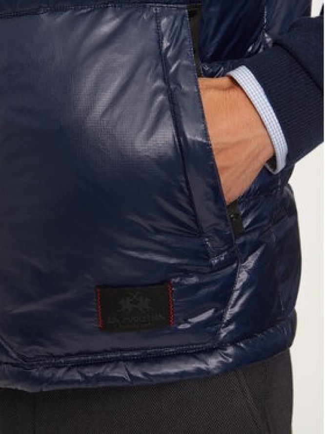 La Martina Bezrękawnik ZMO007 PA078 Granatowy Regular Fit