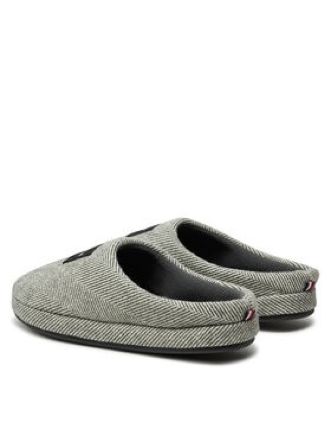 Tommy Hilfiger Kapcie Flag Herringbone House Shoe FM0FM05304 Szary