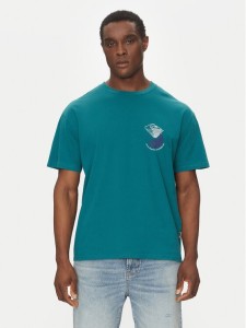Quiksilver T-Shirt EQYZT08033 Zielony Regular Fit