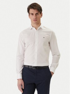 Tommy Hilfiger Koszula MW0MW38347 Biały Slim Fit