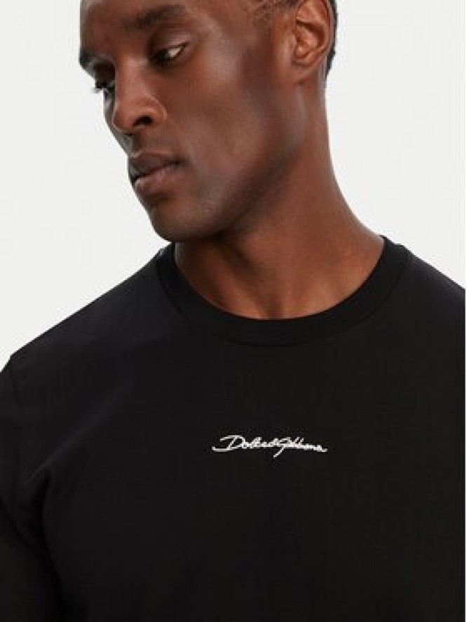 Dolce&Gabbana T-Shirt G8RN8Z G7NUB Czarny Regular Fit