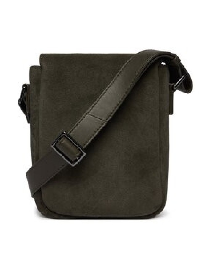 Tommy Hilfiger Saszetka Metal Logo Suede Crossbody Bag AM0AM14262 Zielony