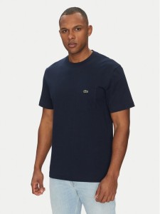 Lacoste T-Shirt TH2827 Granatowy Regular Fit