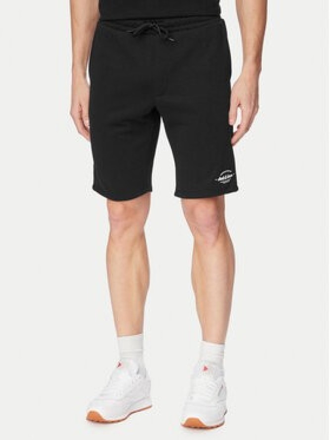 Jack & Jones Komplet t-shirt i spodenki Brandon 12298184 Czarny Regular Fit