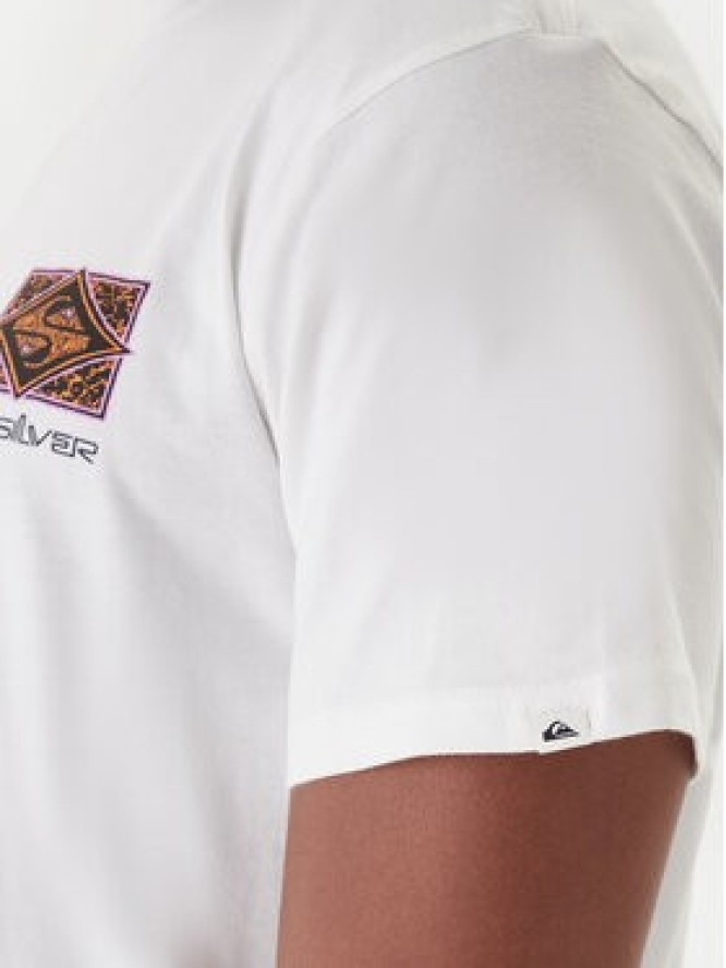 Quiksilver T-Shirt Evo Youth Crisis EQYZT08192 Biały Regular Fit