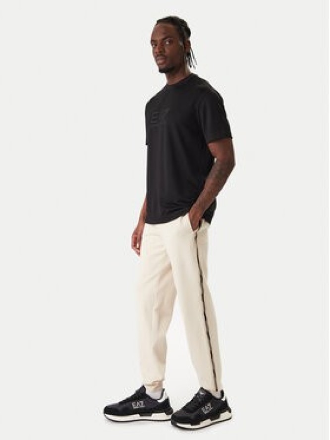 EA7 Emporio Armani Spodnie dresowe 7M001482 AF12660 U1088 Beżowy Regular Fit