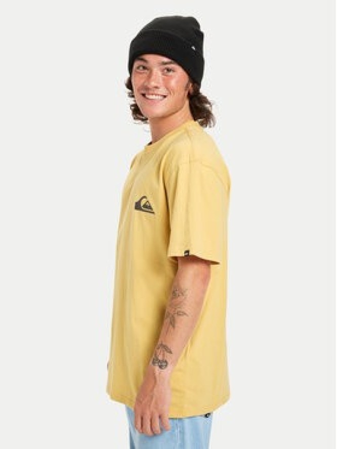 Quiksilver T-Shirt Ev Mini Logo Ss EQYZT08181 Beżowy Regular Fit