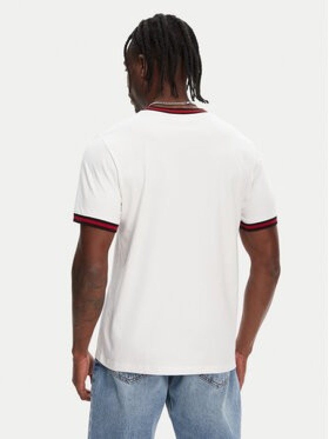 Hunter T-Shirt Eigg Ringer HARM0032251 Biały Regular Fit